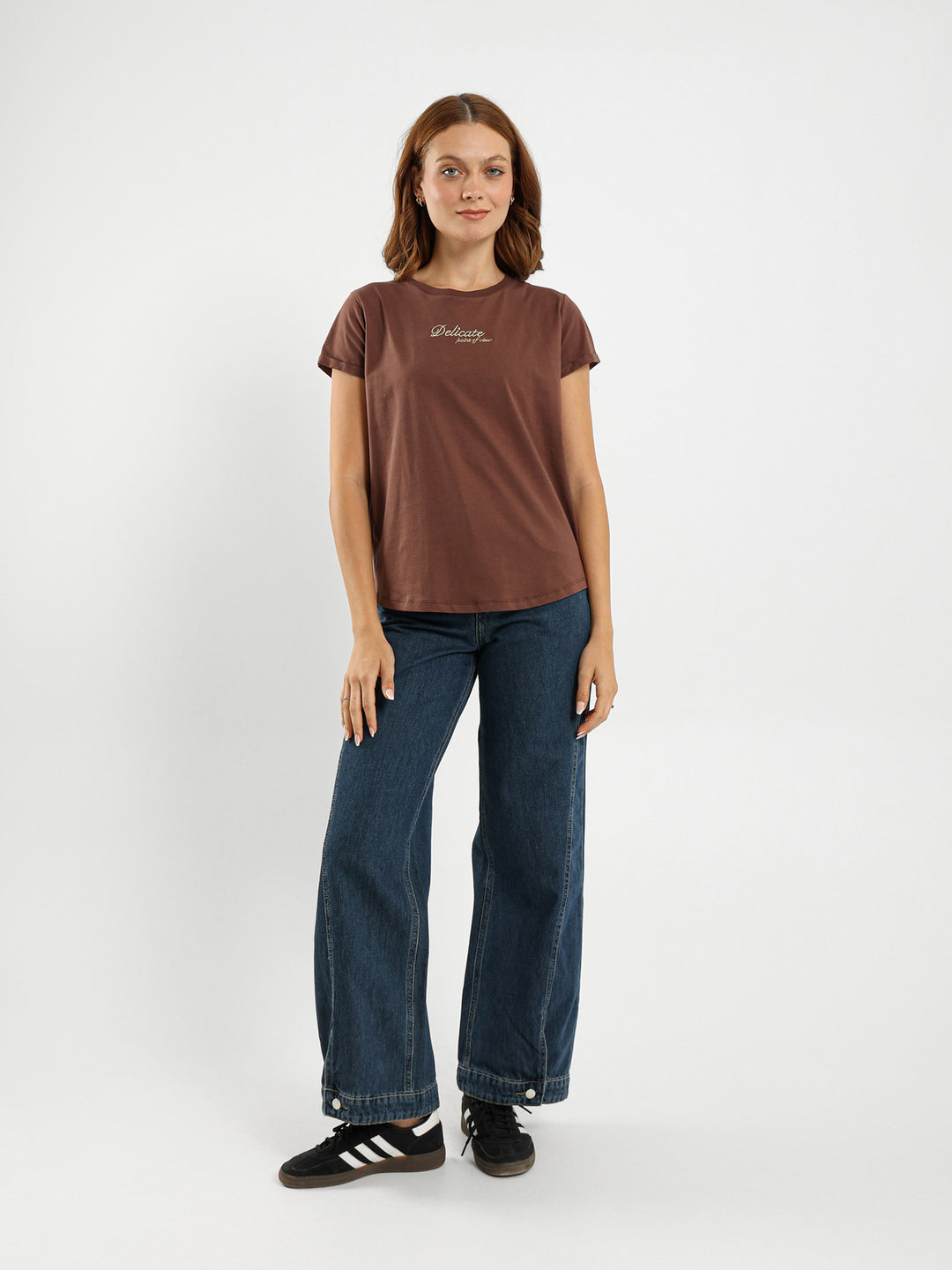 Delicate Point of View Print T-Shirt