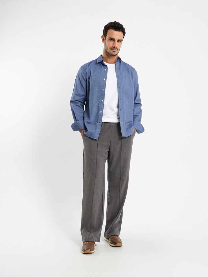 Basic Long Sleeve Smart Shirt