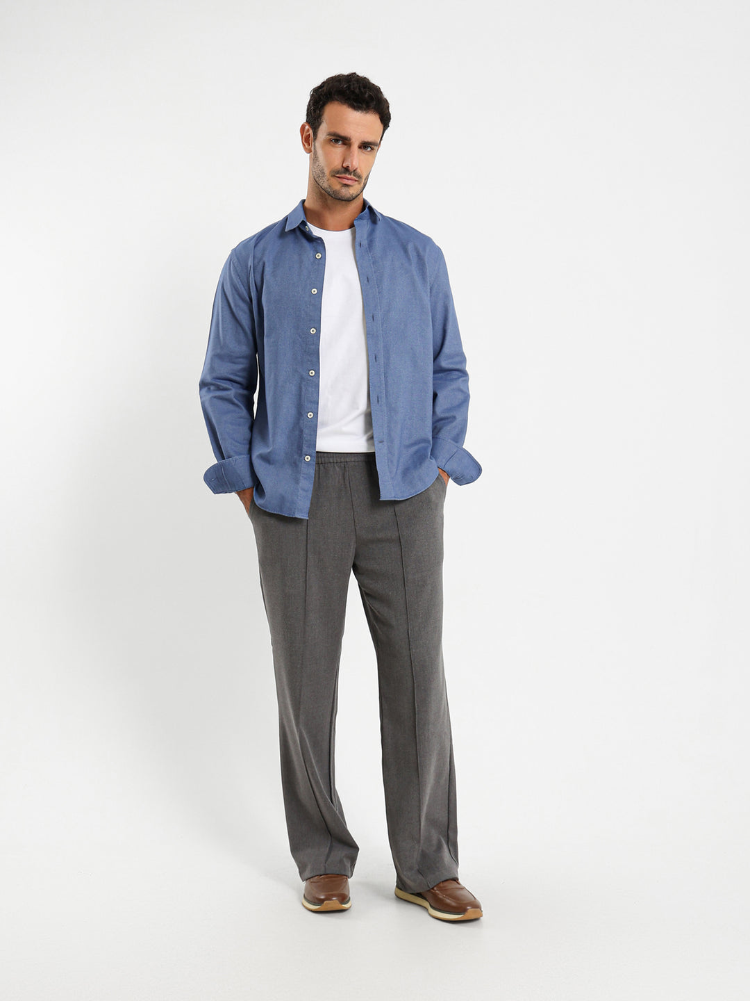 Basic Long Sleeve Smart Shirt