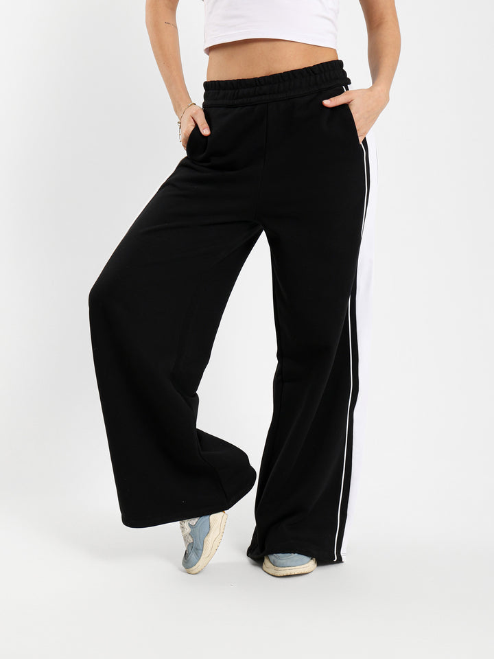 Oversized Sweatpants With Side Stripe