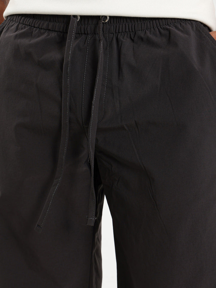 Nylon Pants with Leg Snap Hem