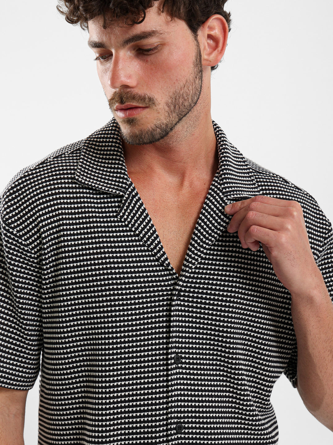 Camp Collar Half-Sleeve Shirt