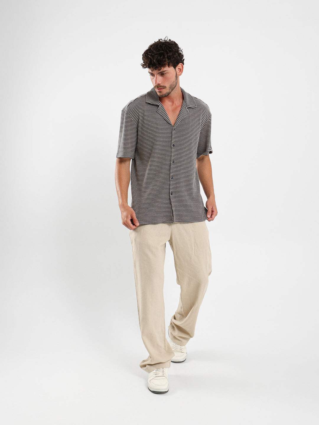 Camp Collar Half-Sleeve Shirt