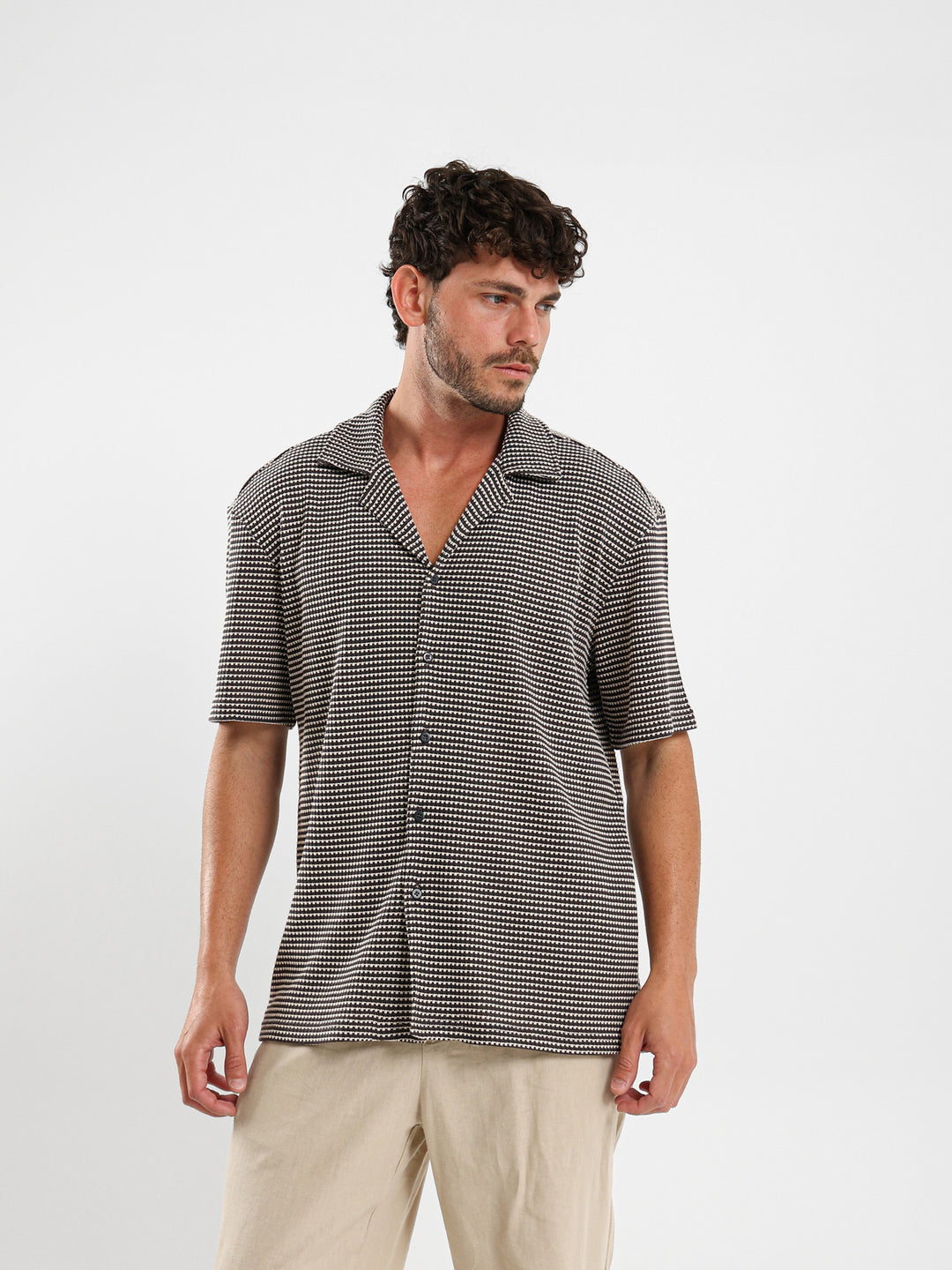 Camp Collar Half-Sleeve Shirt