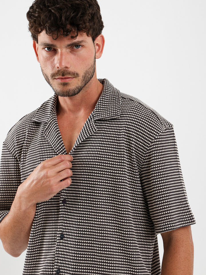 Camp Collar Half-Sleeve Shirt