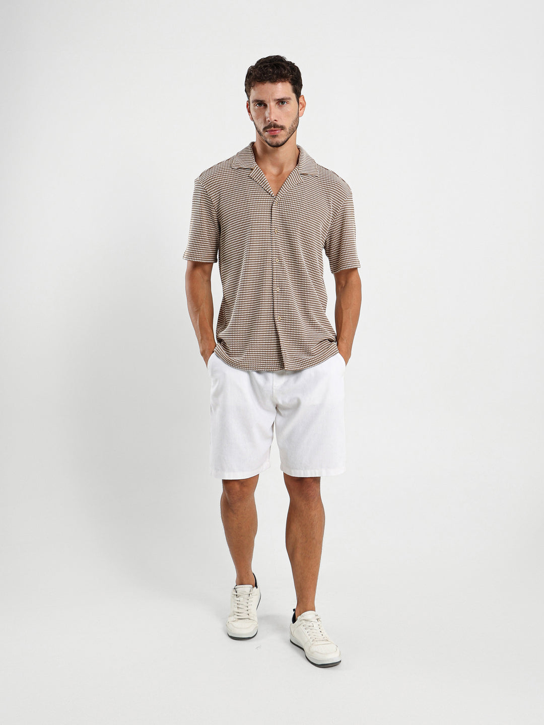 Camp Collar Half-Sleeve Shirt