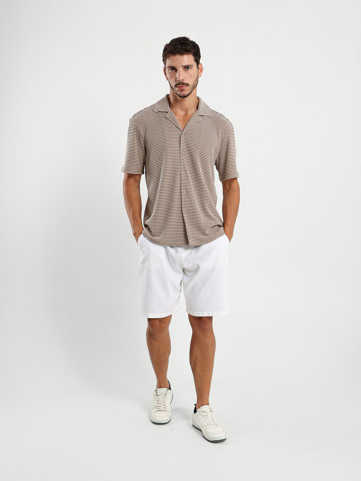 Camp Collar Half-Sleeve Shirt