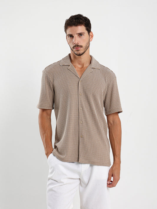 Camp Collar Half-Sleeve Shirt