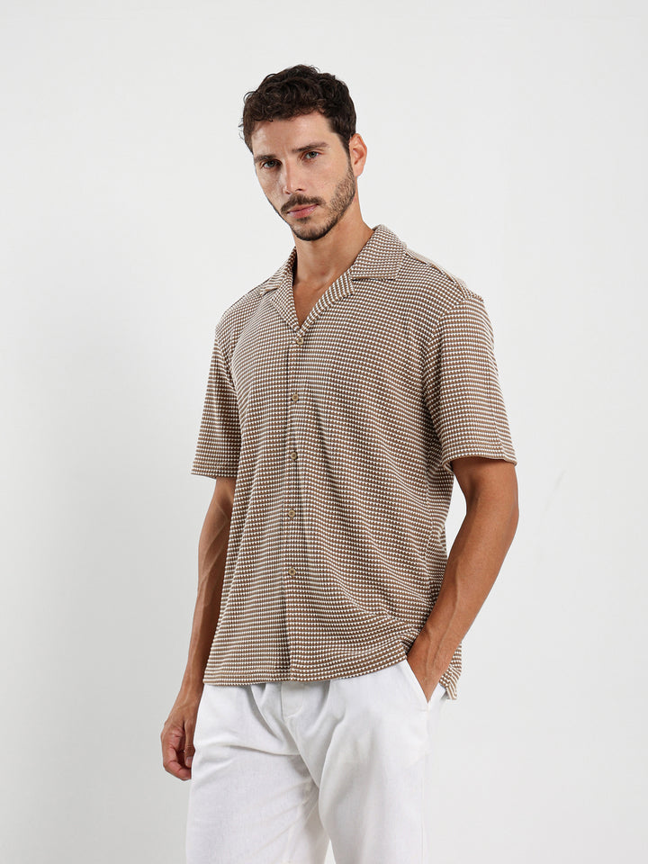 Camp Collar Half-Sleeve Shirt