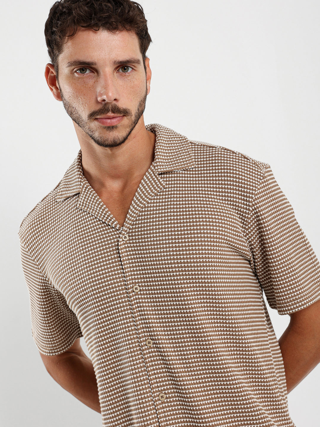 Camp Collar Half-Sleeve Shirt