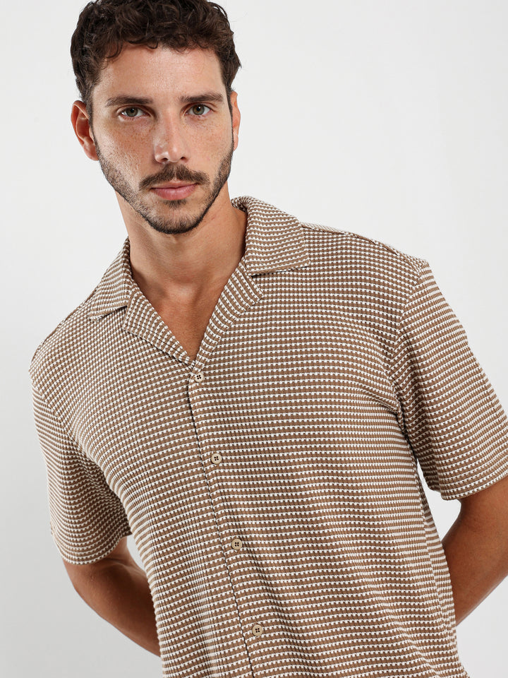 Camp Collar Half-Sleeve Shirt