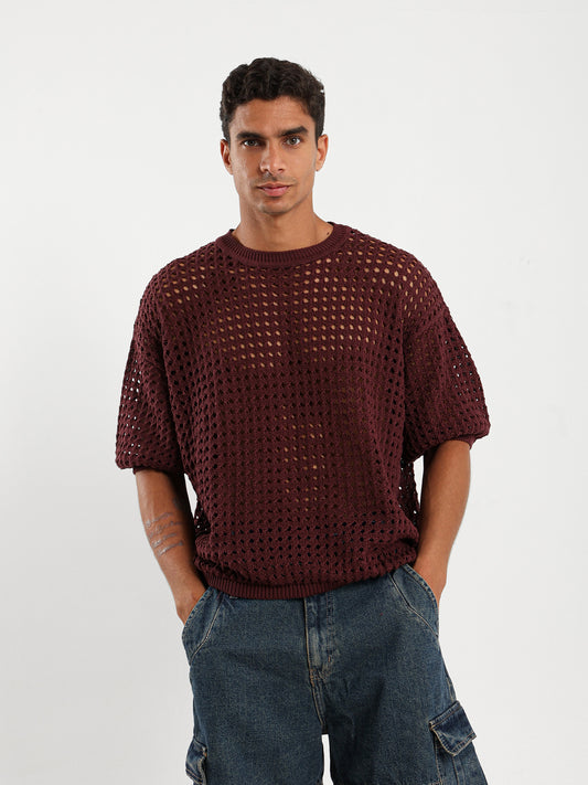 Openwork Tee