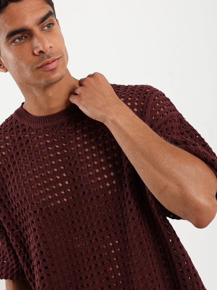 Openwork Tee