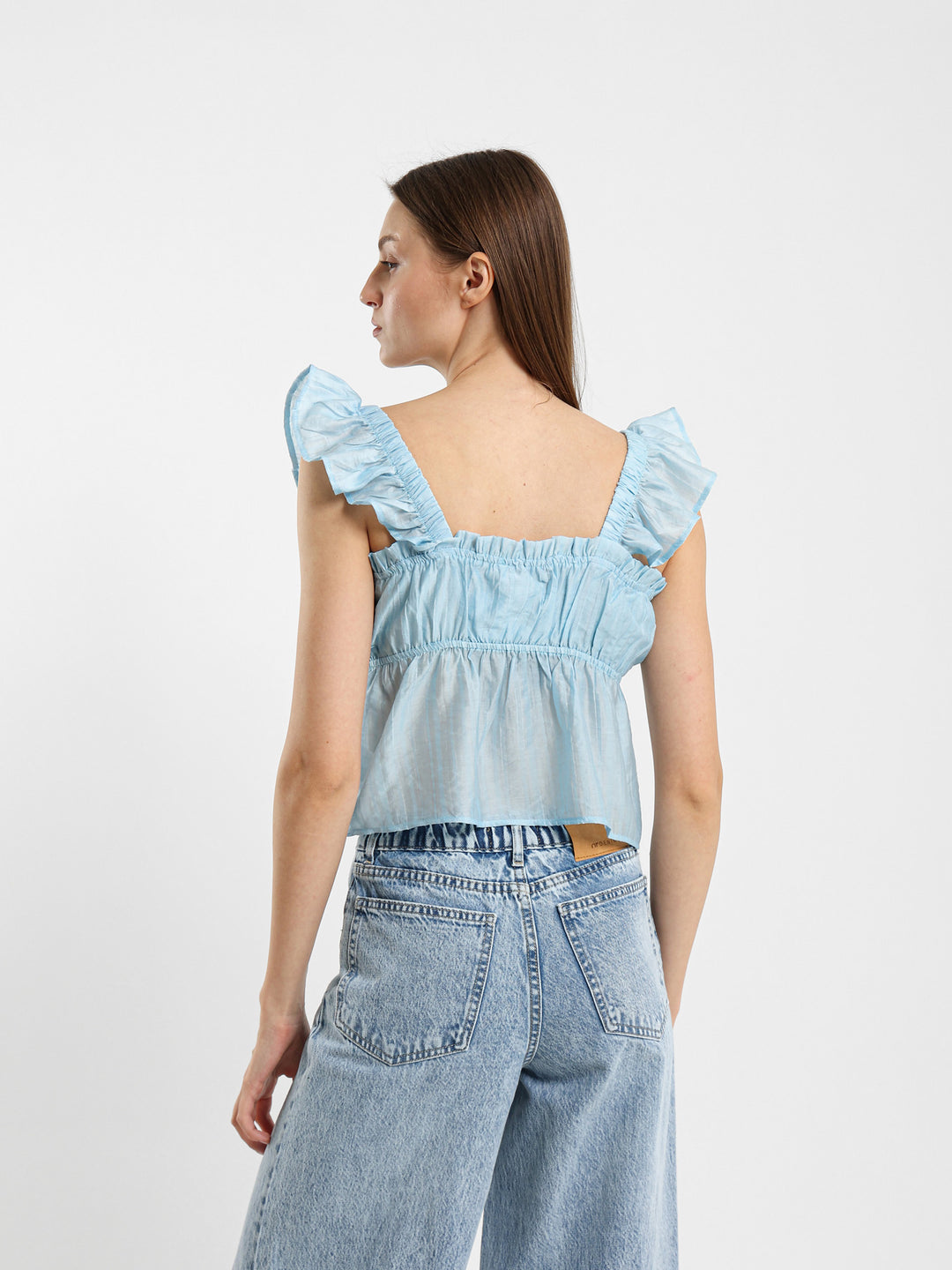 Flowing Top With Ruffles