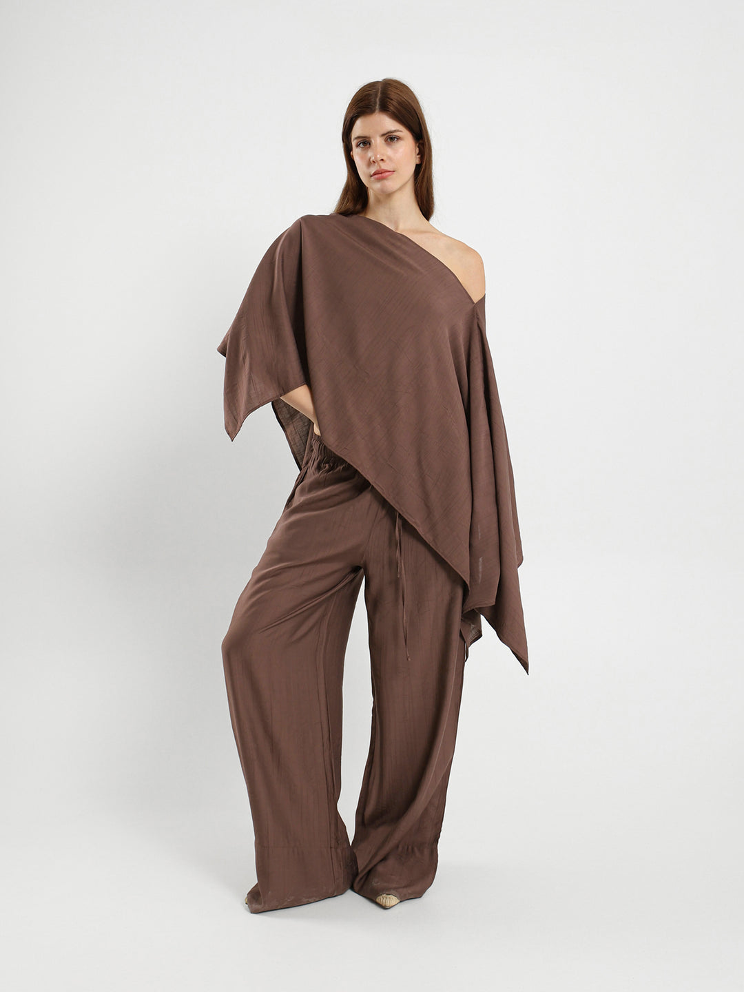 Oversized V-Neck Flowy Top