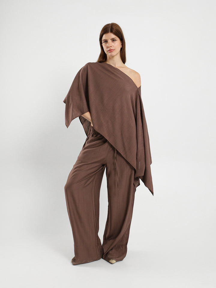 Oversized V-Neck Flowy Top