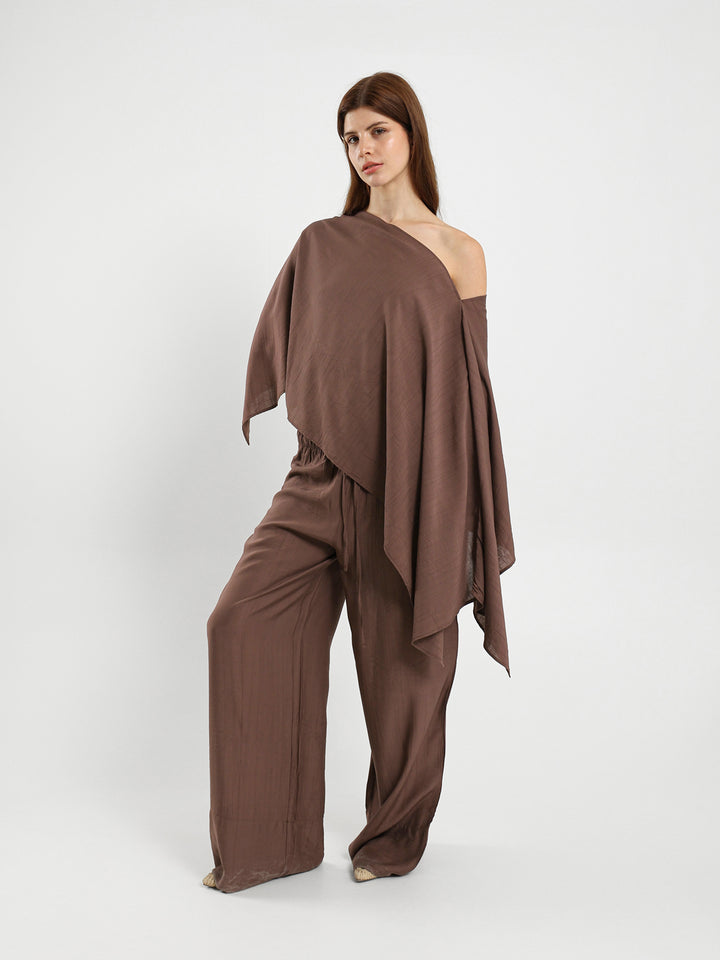 Oversized V-Neck Flowy Top