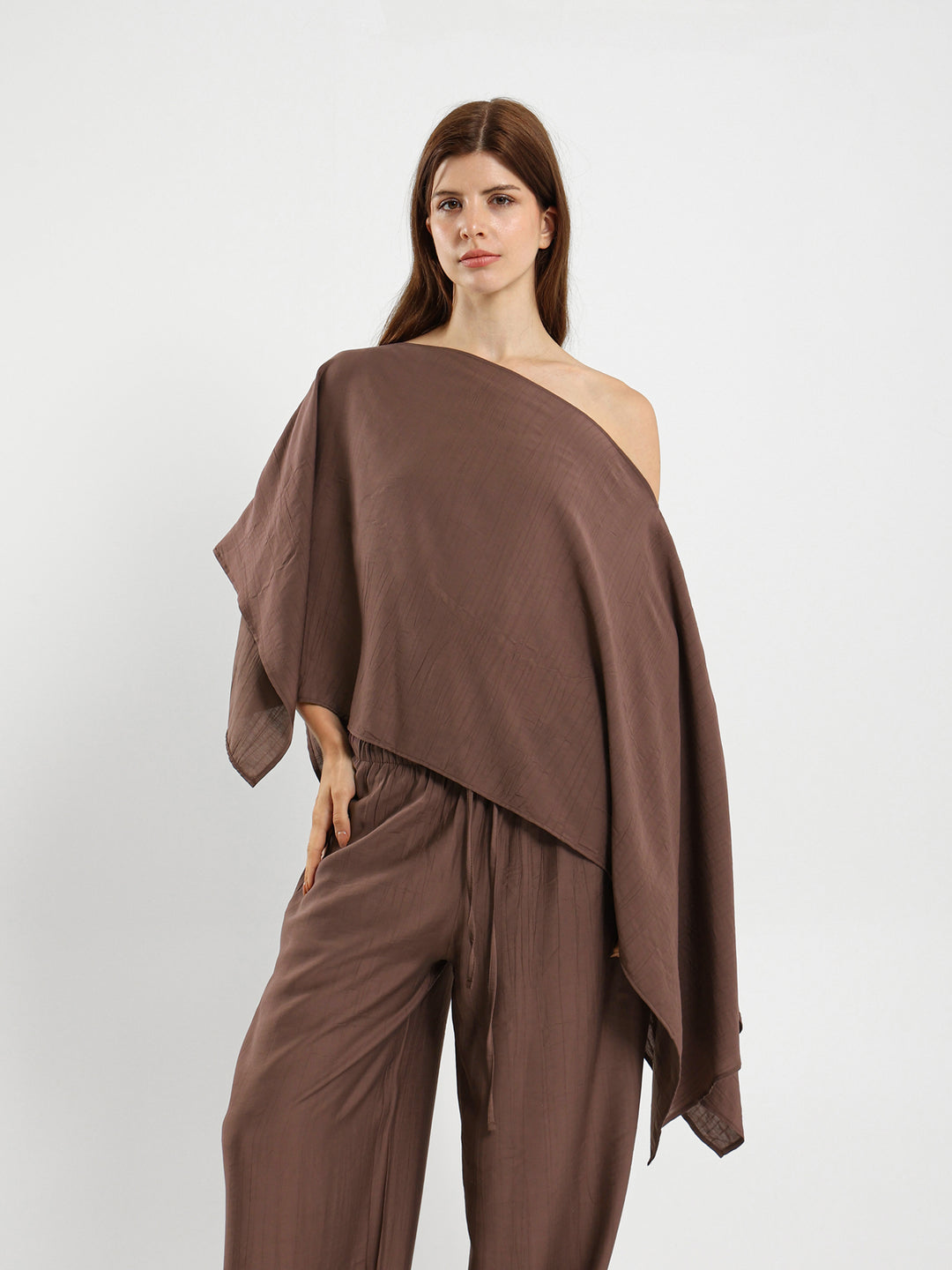 Oversized V-Neck Flowy Top