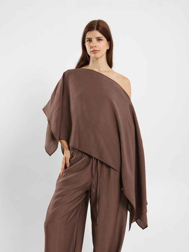 Oversized V-Neck Flowy Top
