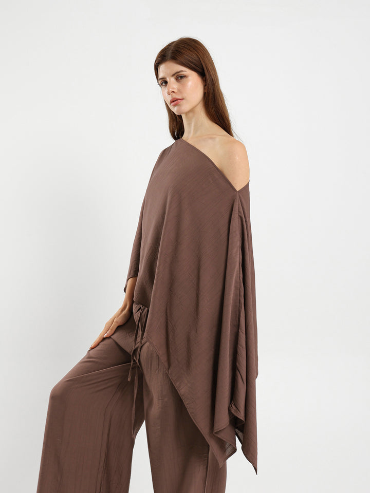 Oversized V-Neck Flowy Top