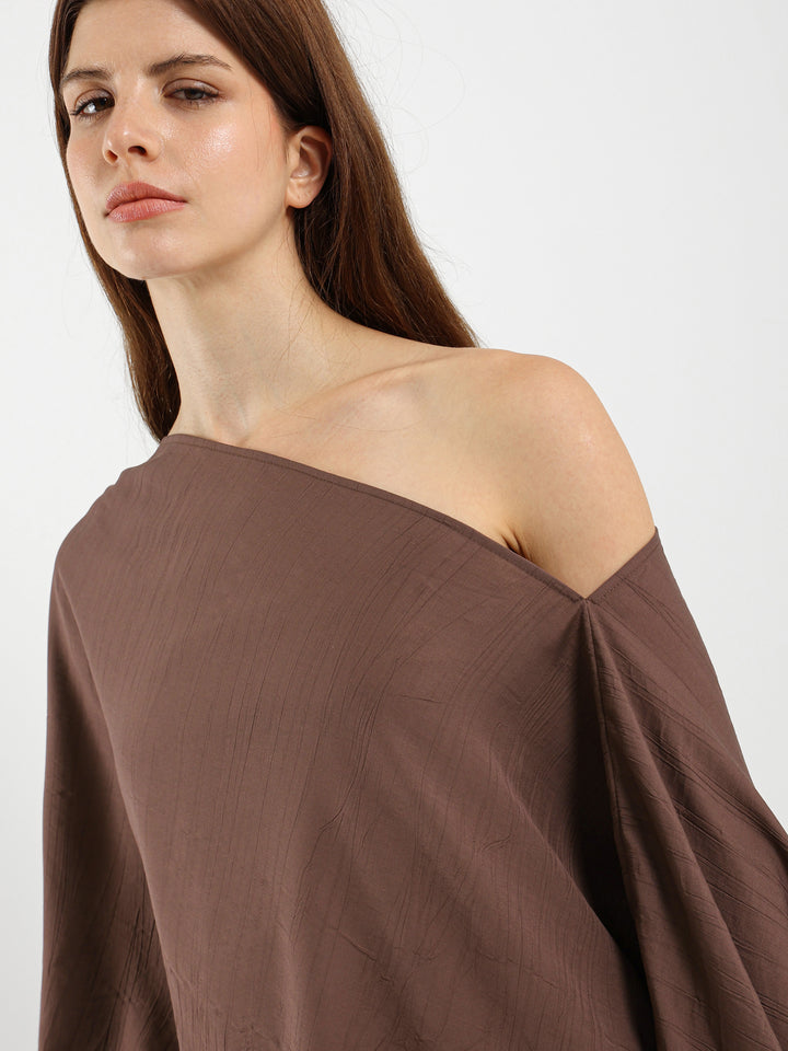 Oversized V-Neck Flowy Top