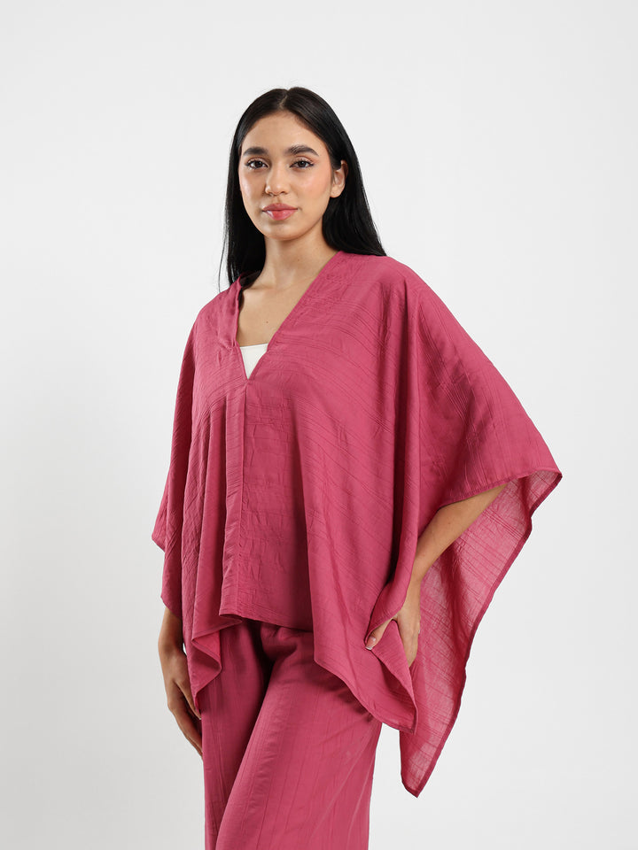 Oversized V-Neck Flowy Top