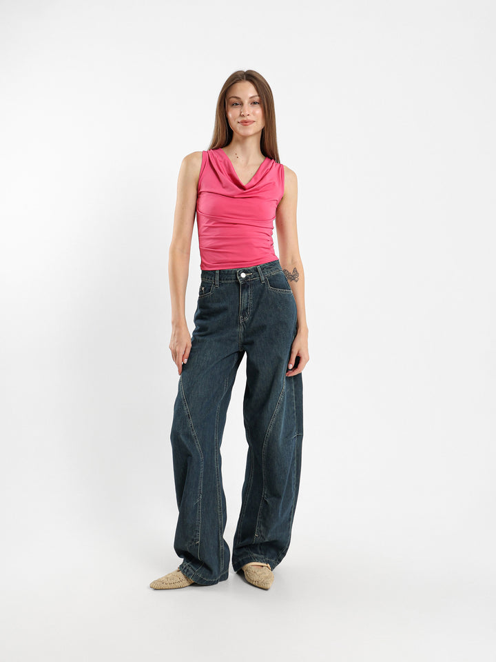 Scoop Neck Sleeveless Top