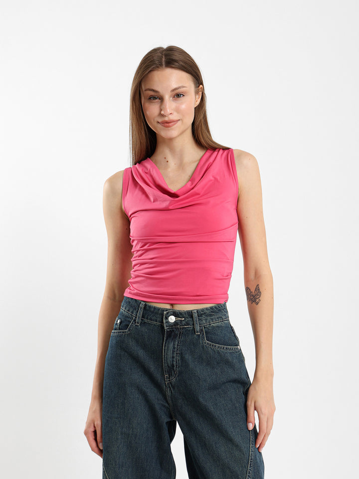 Scoop Neck Sleeveless Top