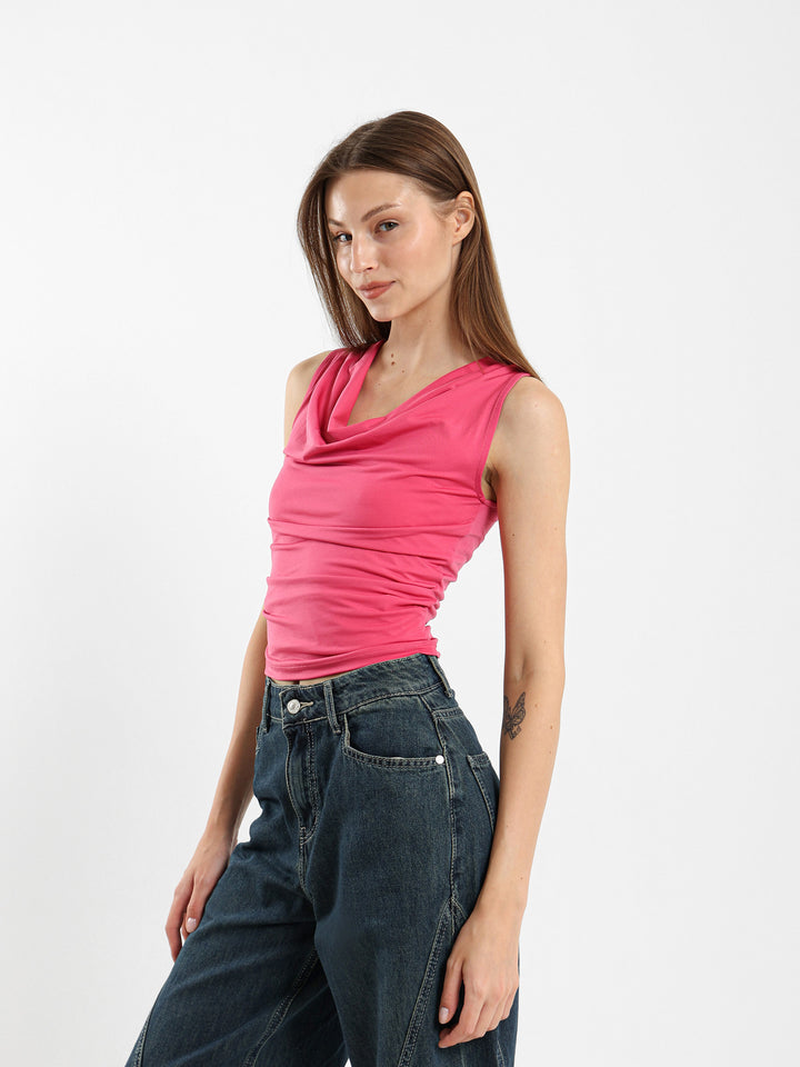 Scoop Neck Sleeveless Top