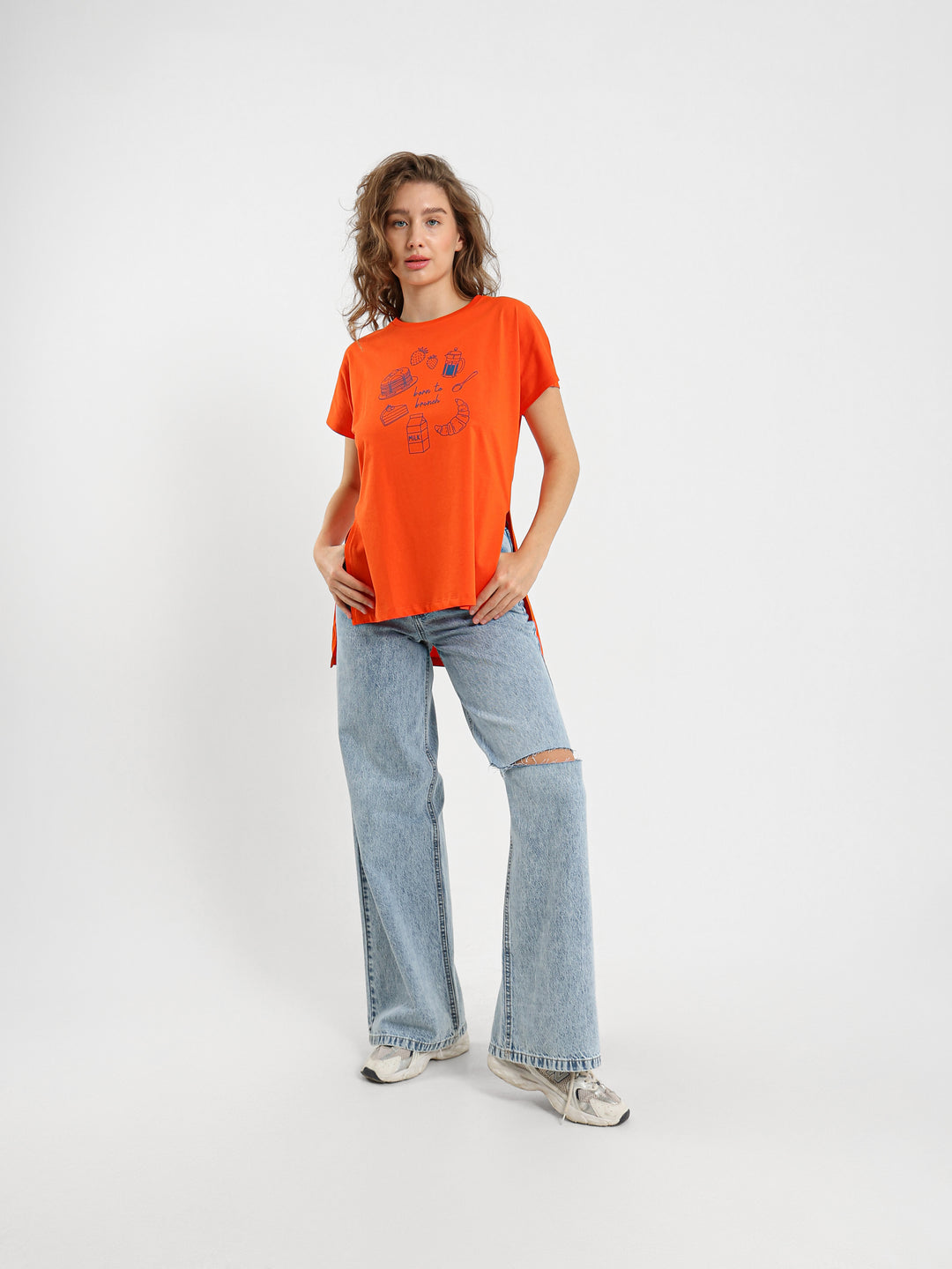 Born To Brunch Print T-Shirt