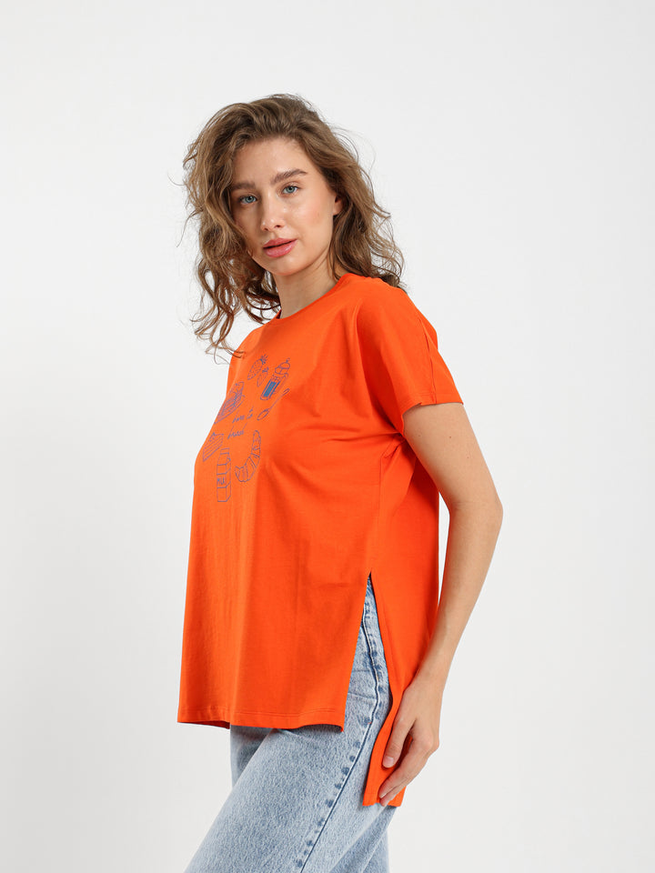 Born To Brunch Print T-Shirt
