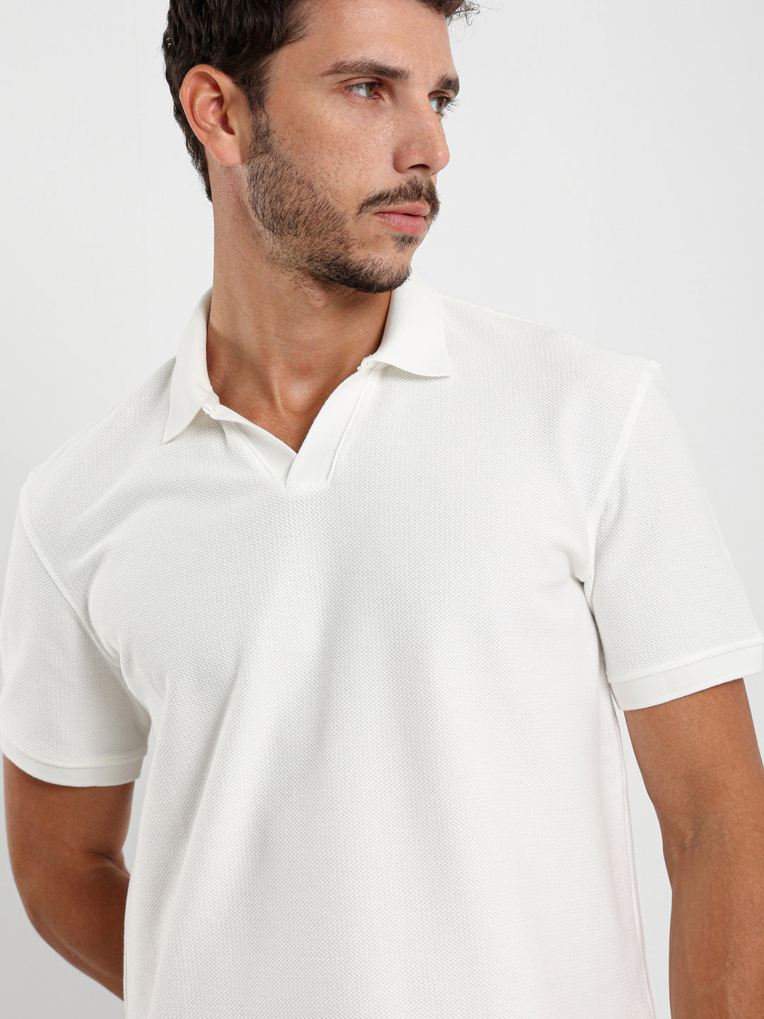 Waffle Relaxed Polo Shirt