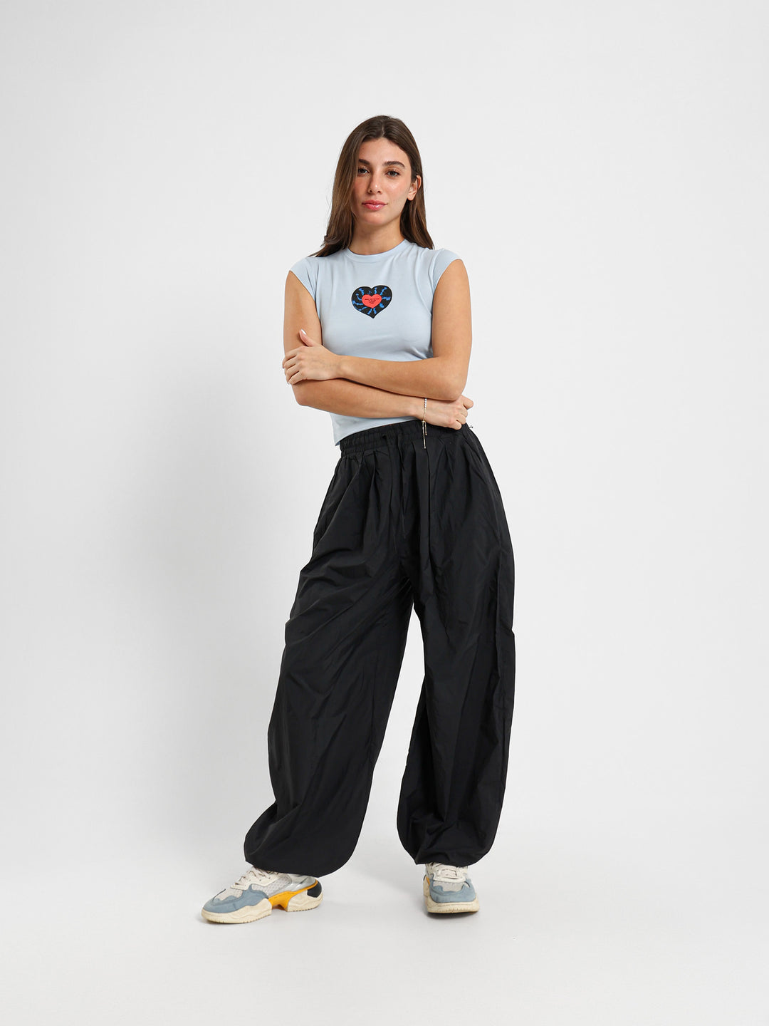 Songs Print Fitted T-Shirt