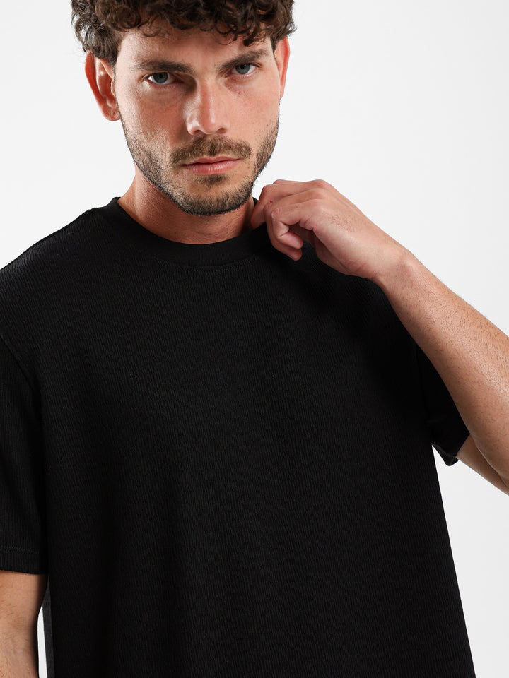 Textured Relaxed T-Shirt