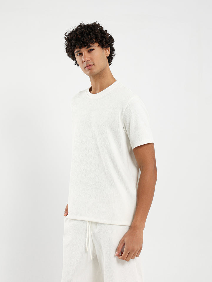 Textured Relaxed T-Shirt