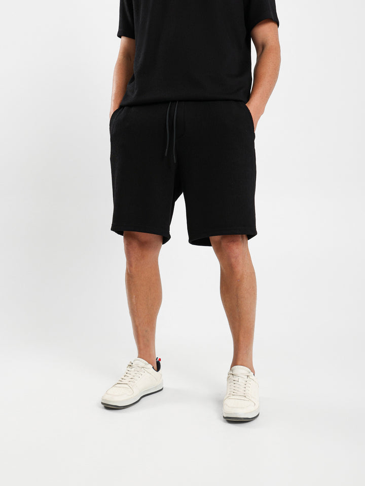 Textured Relaxed Shorts