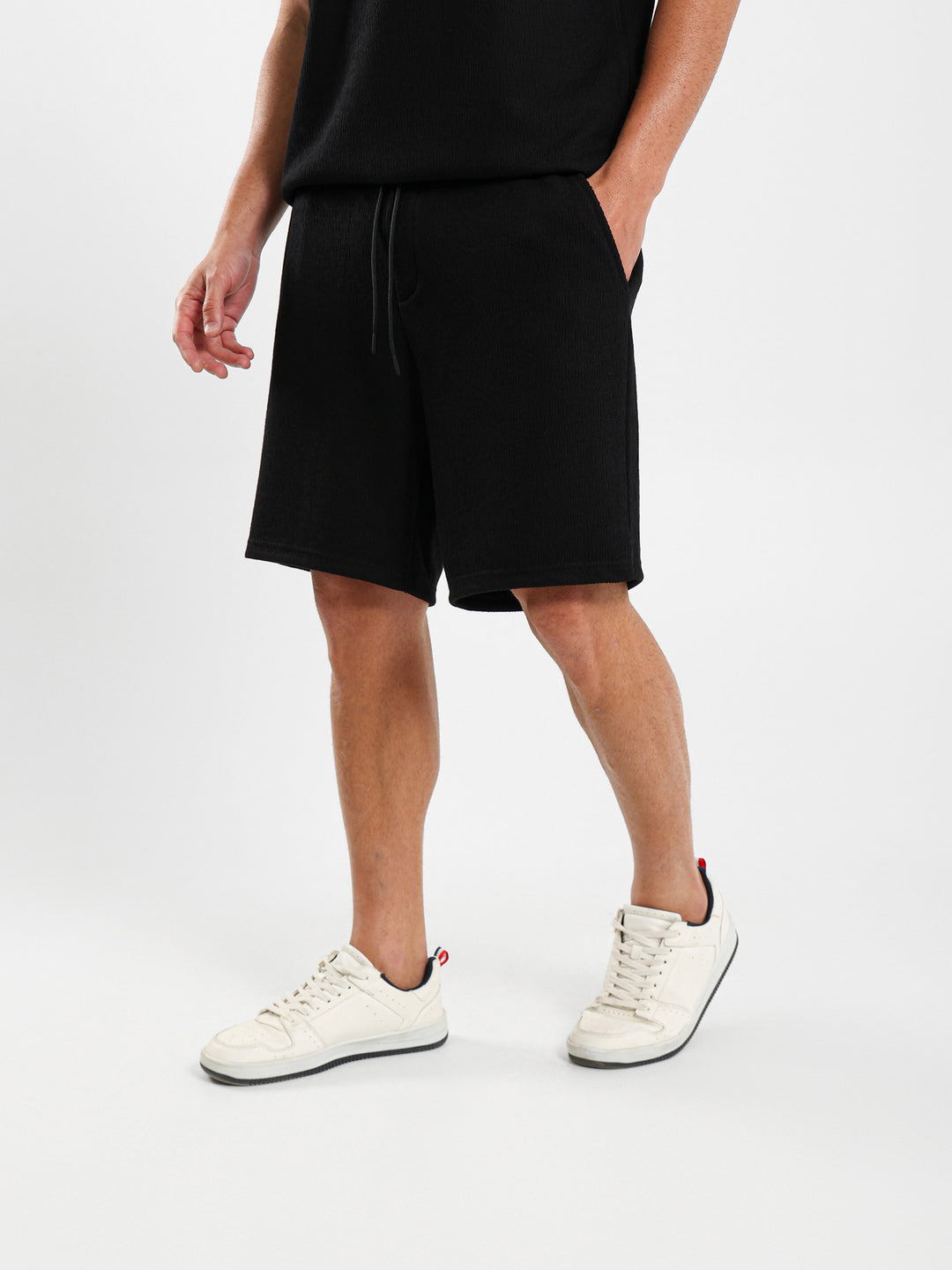 Textured Relaxed Shorts