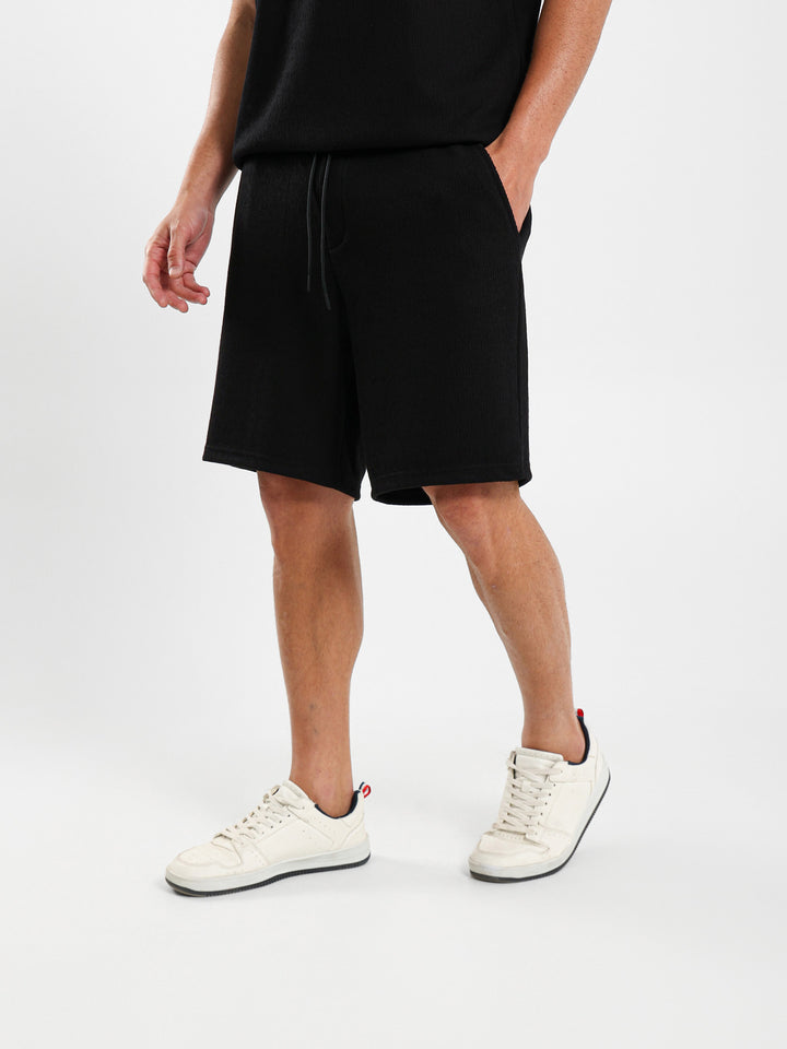 Textured Relaxed Shorts