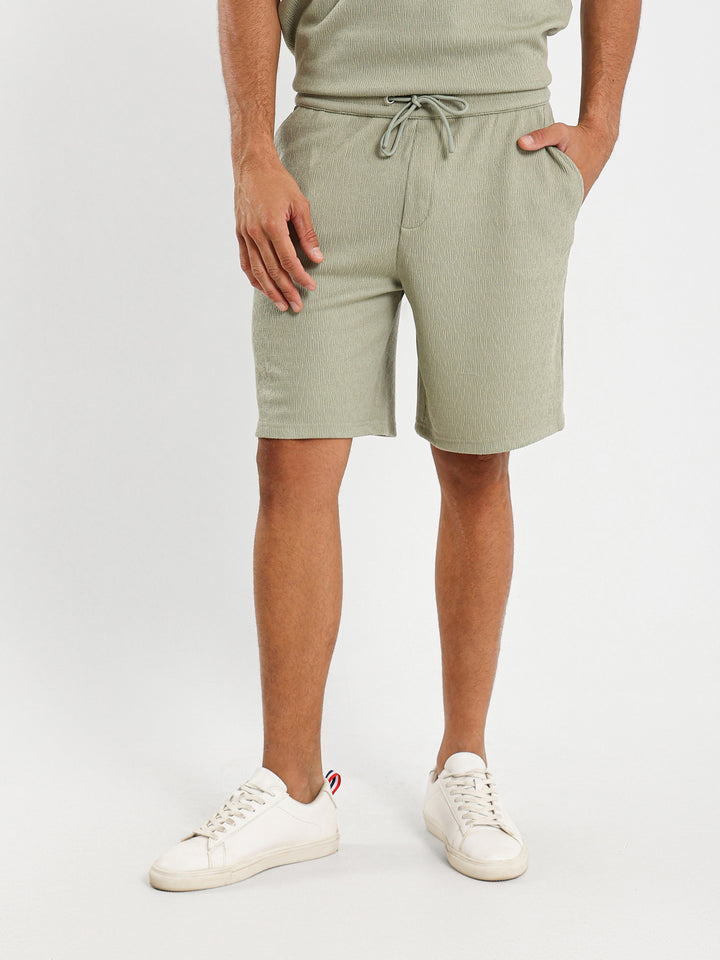 Textured Relaxed Shorts