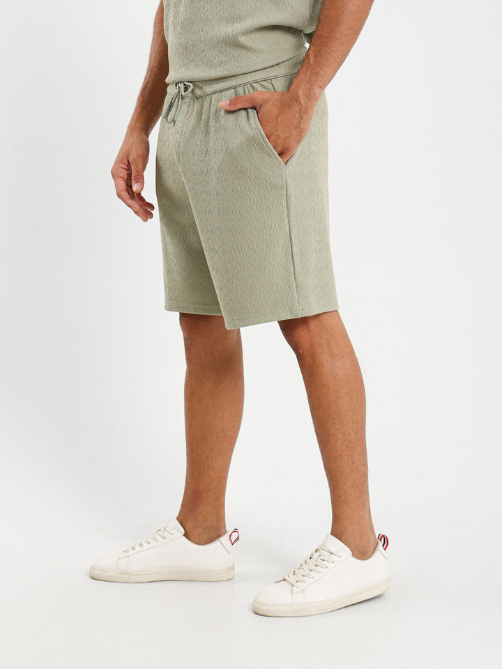 Textured Relaxed Shorts