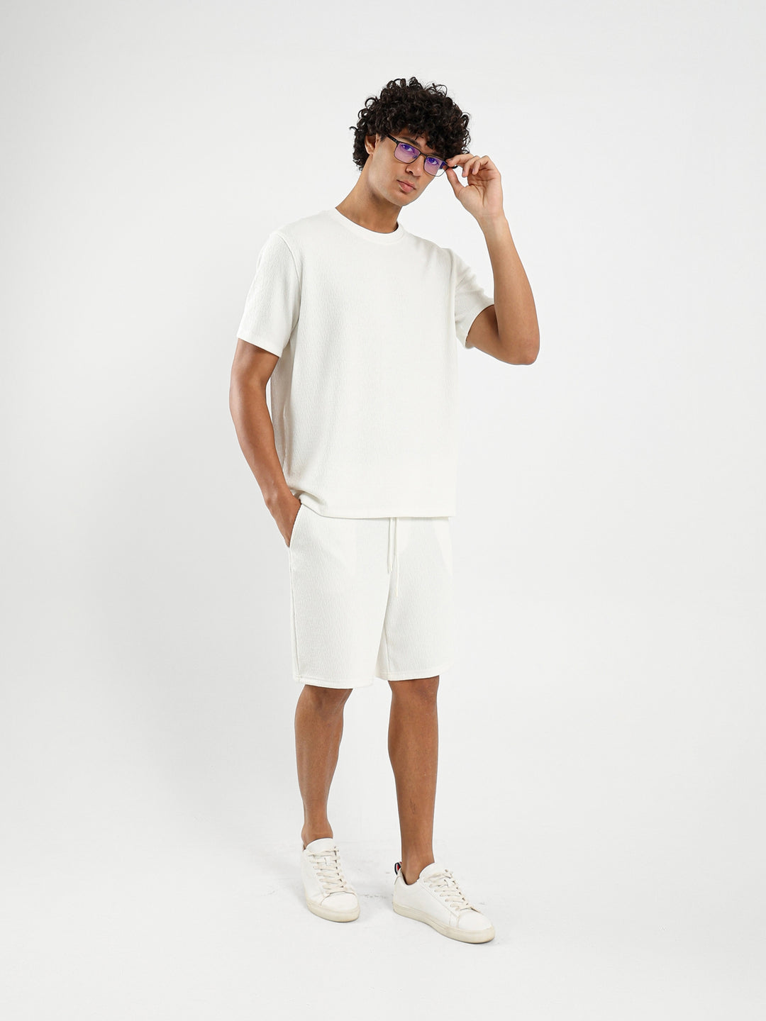 Textured Relaxed Shorts