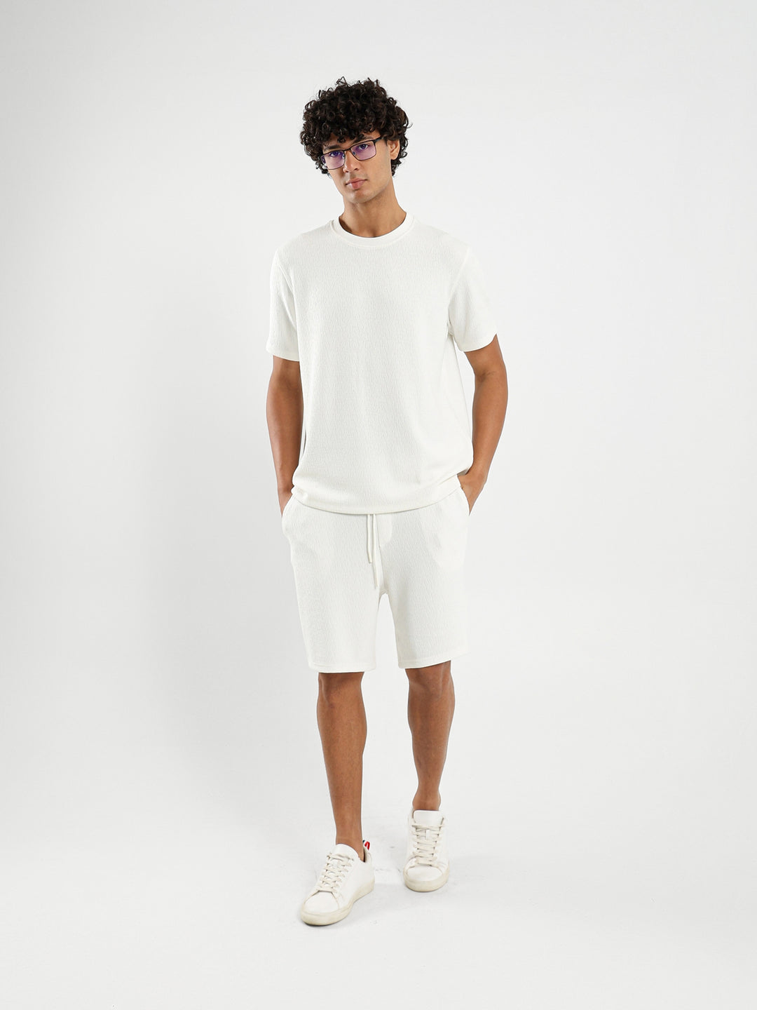 Textured Relaxed Shorts