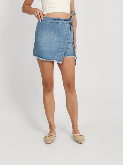 Denim Skort