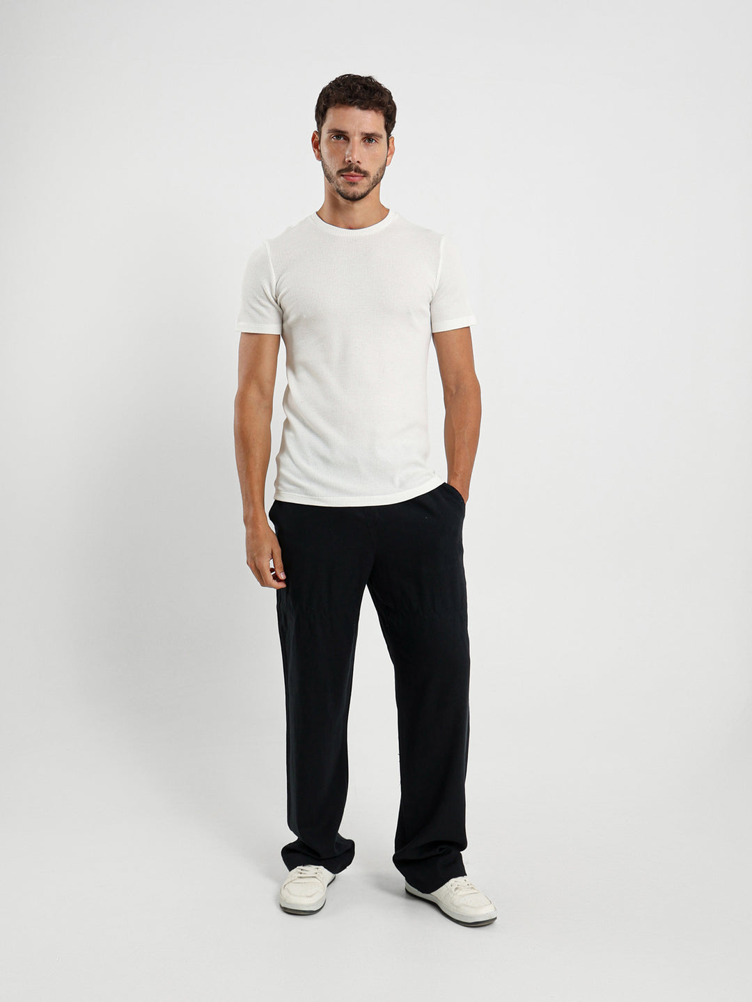 Muscle Fit Textured Tee