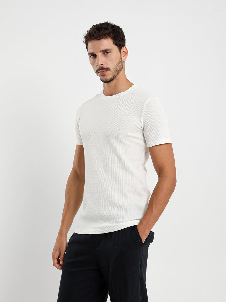 Muscle Fit Textured Tee