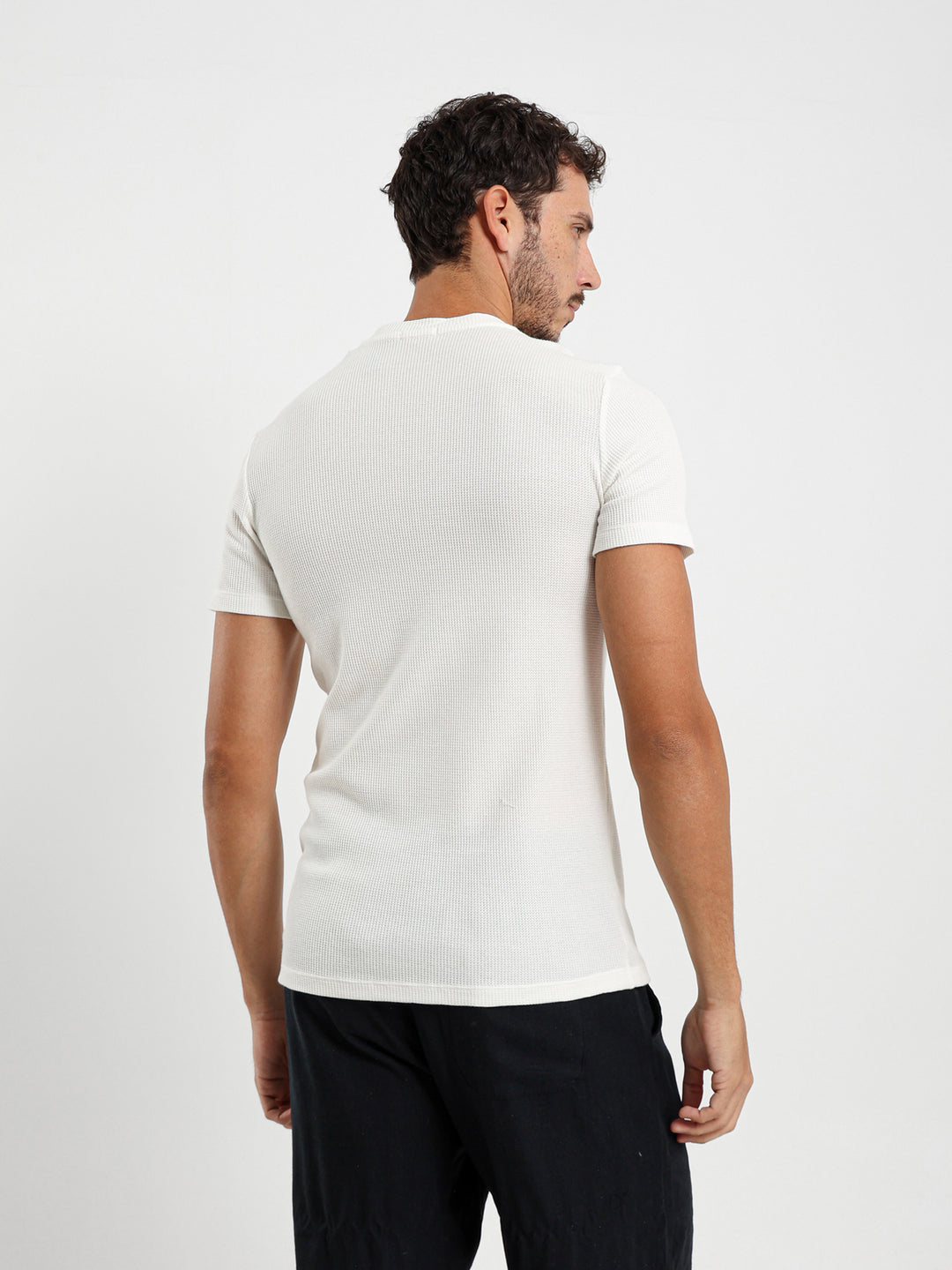 Muscle Fit Textured Tee