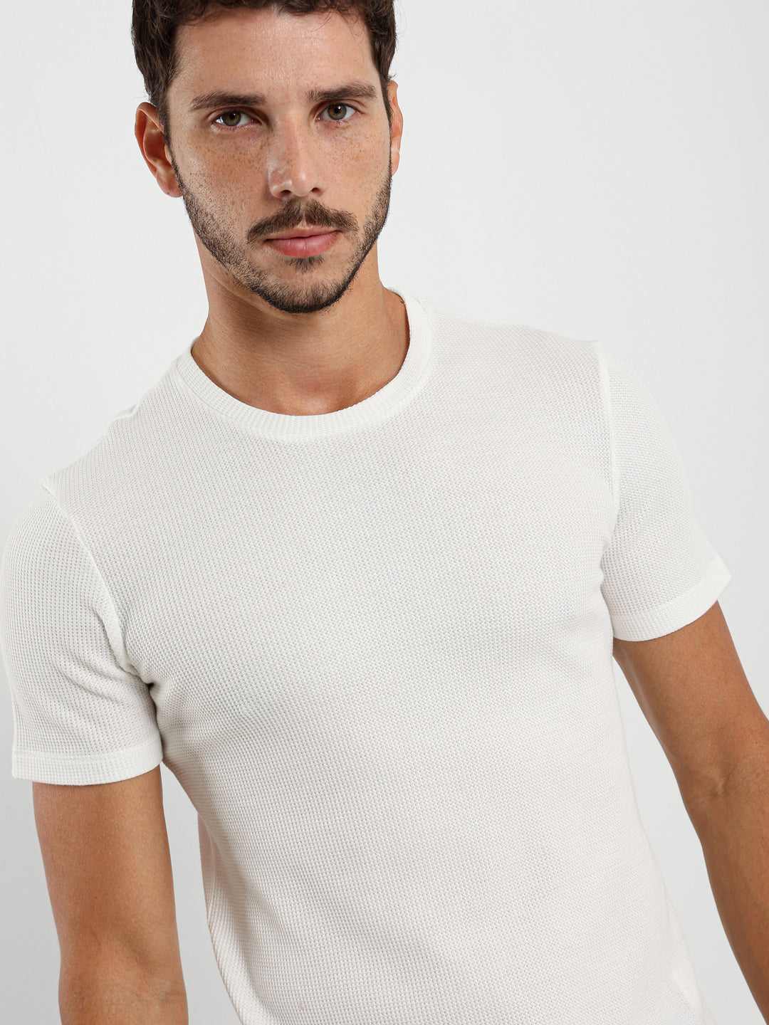 Muscle Fit Textured Tee