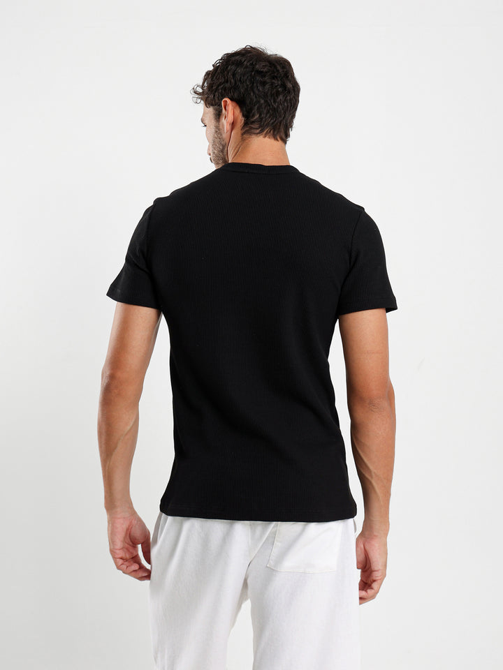 Muscle Fit Textured Tee