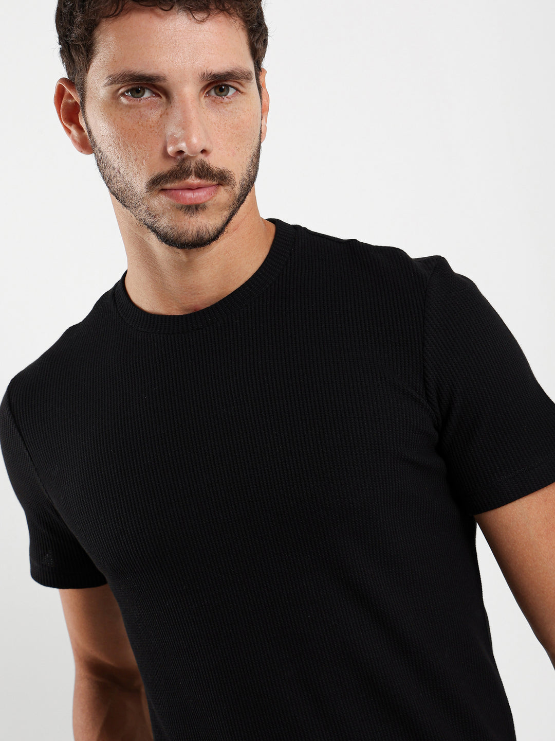 Muscle Fit Textured Tee