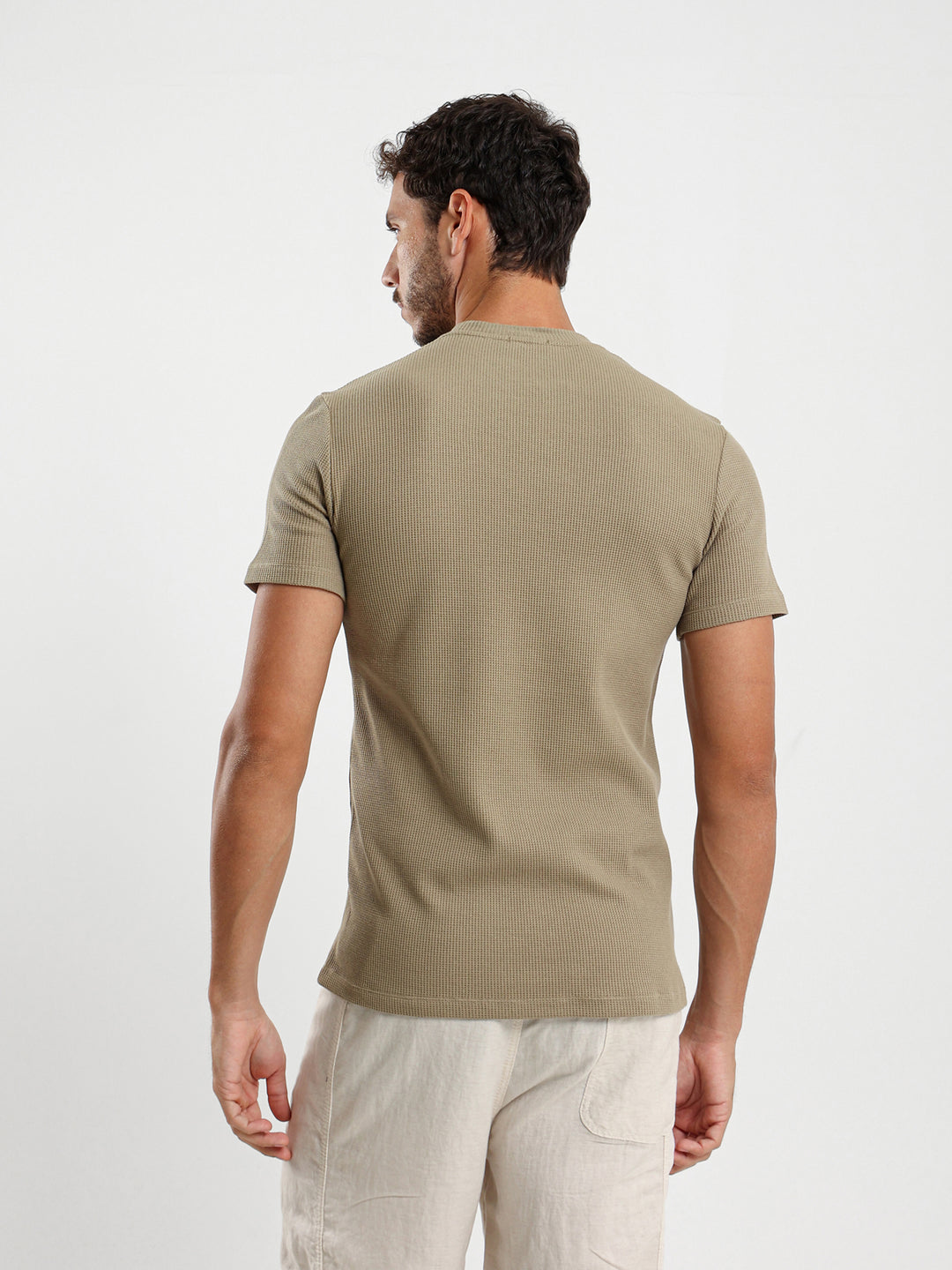 Muscle Fit Textured Tee